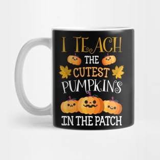 Halloween Shirt Pre-K Teacher Tshirt Cutest Pumpkins Gift Mug